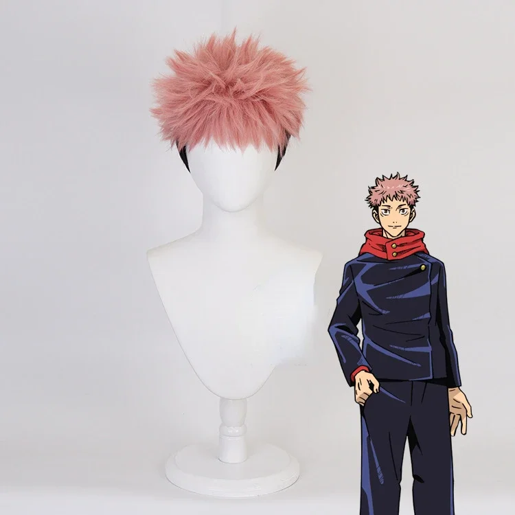 Men'S Accessories Designer - Anime Itadori Yuji Cosplay Peruk Kısa