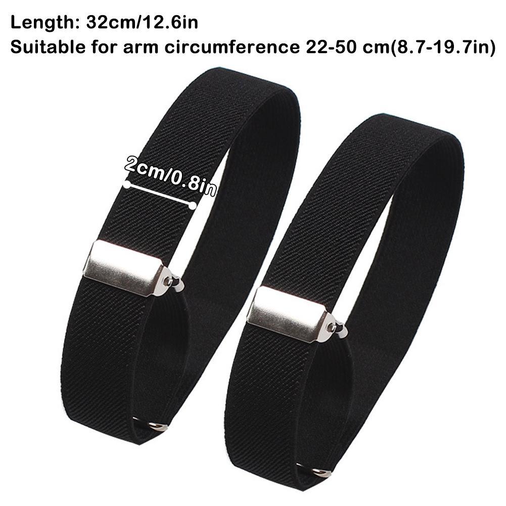 Men Accessories For Wedding - 2 adet Ayarlanabilir Elastik Kol Bandı