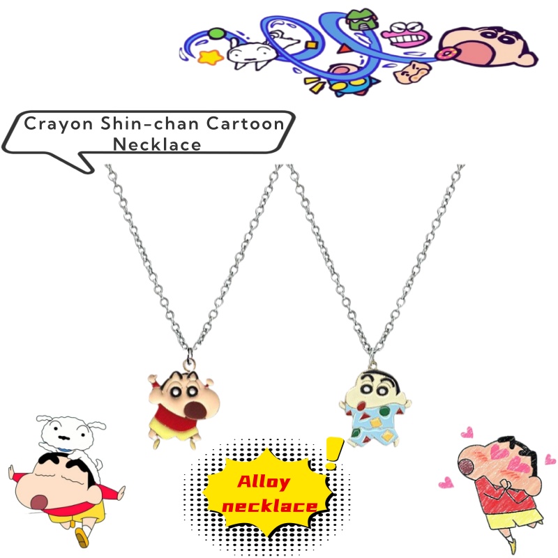 Men'S Accessories Best - Crayon Shin-chan anime karikatür kolye ins