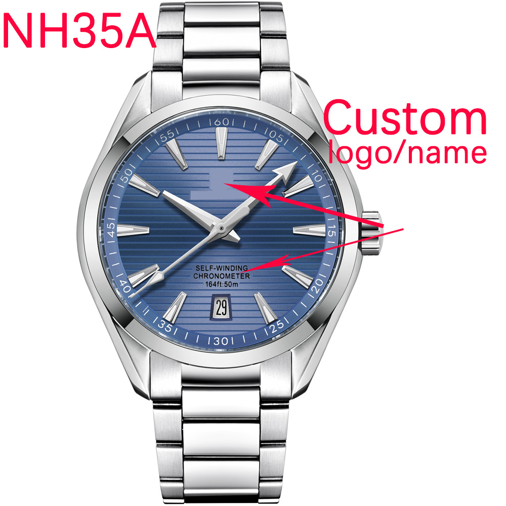 Young Men'S Accessories - Lüks NH35 Mekanizmalı Özel Logolu 41mm