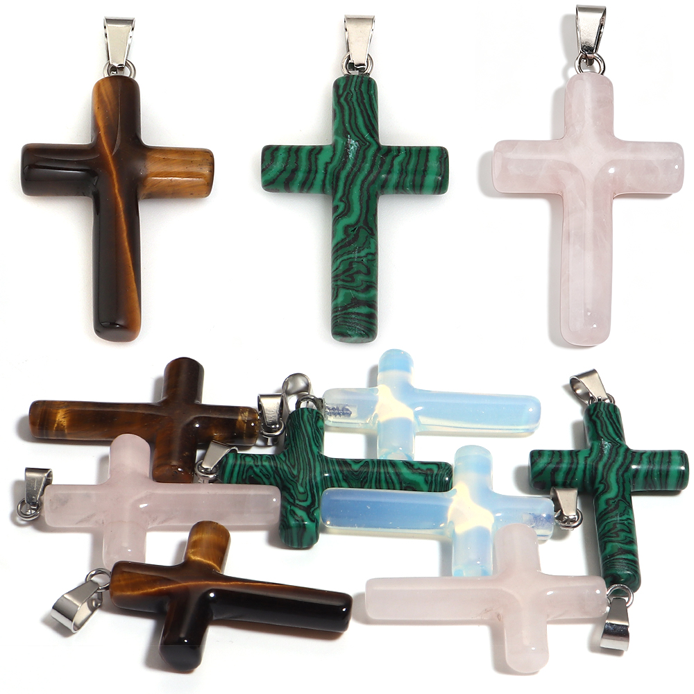 1 Adet Doğal Taş Çapraz Şekill - Men Accessories Pendant incelemesi ve fiyatı