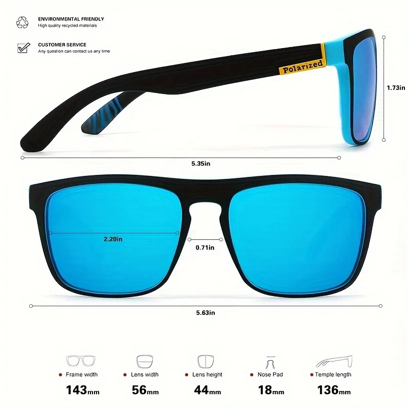 1/3 adet klasik polarize kare  - Sunglasses Polarized Men incelemesi ve fiyatı