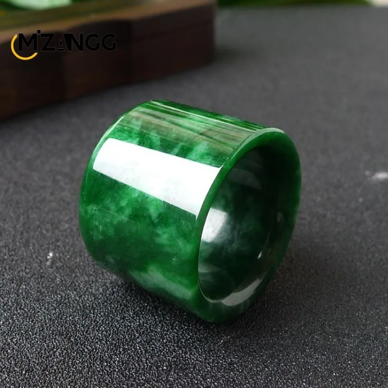 Doğal Myanmar Jadeite yüzük çi - Young Men'S Accessories incelemesi ve fiyatı