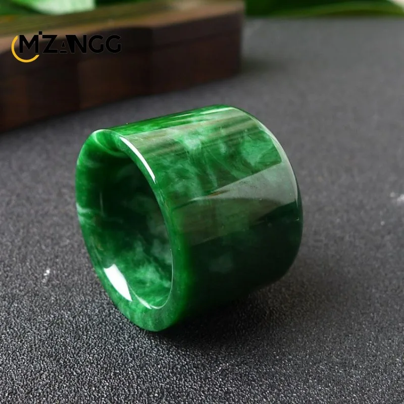 Doğal Myanmar Jadeite yüzük çi - Young Men'S Accessories incelemesi ve fiyatı