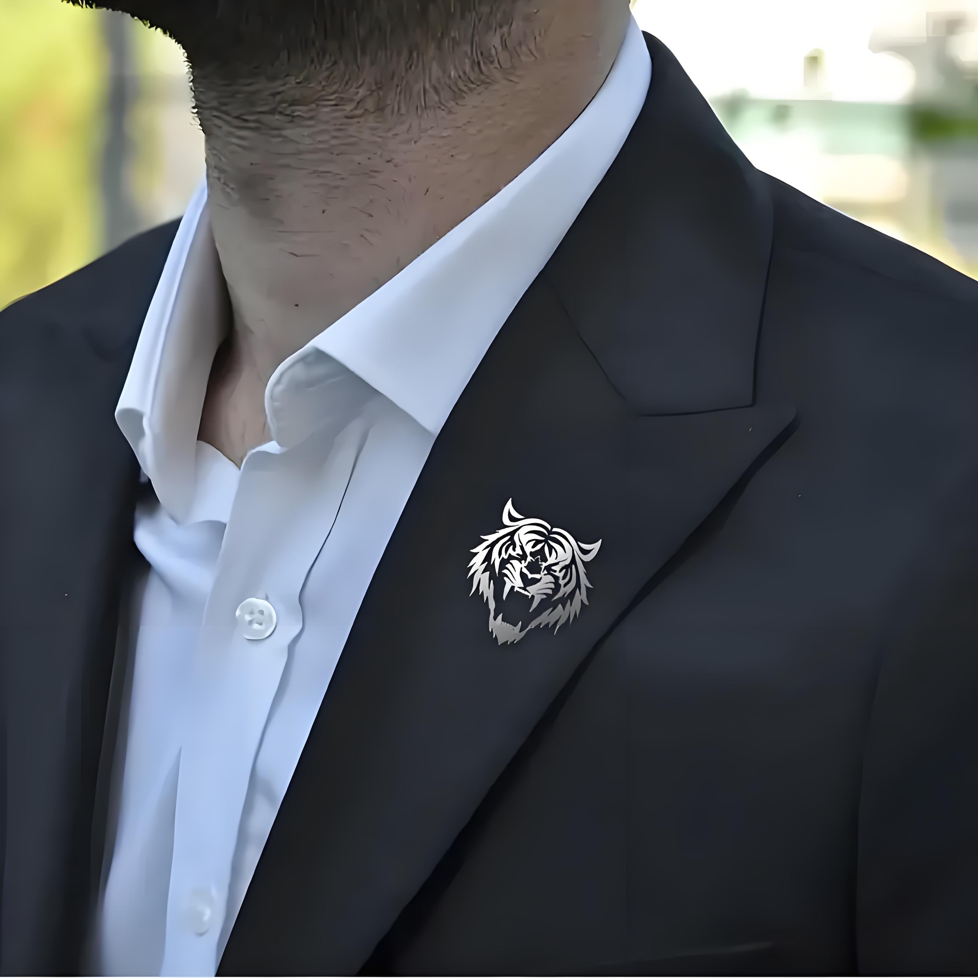 Erkek Paslanmaz Çelik Kaplan K - Men Accessories Brooch incelemesi ve fiyatı