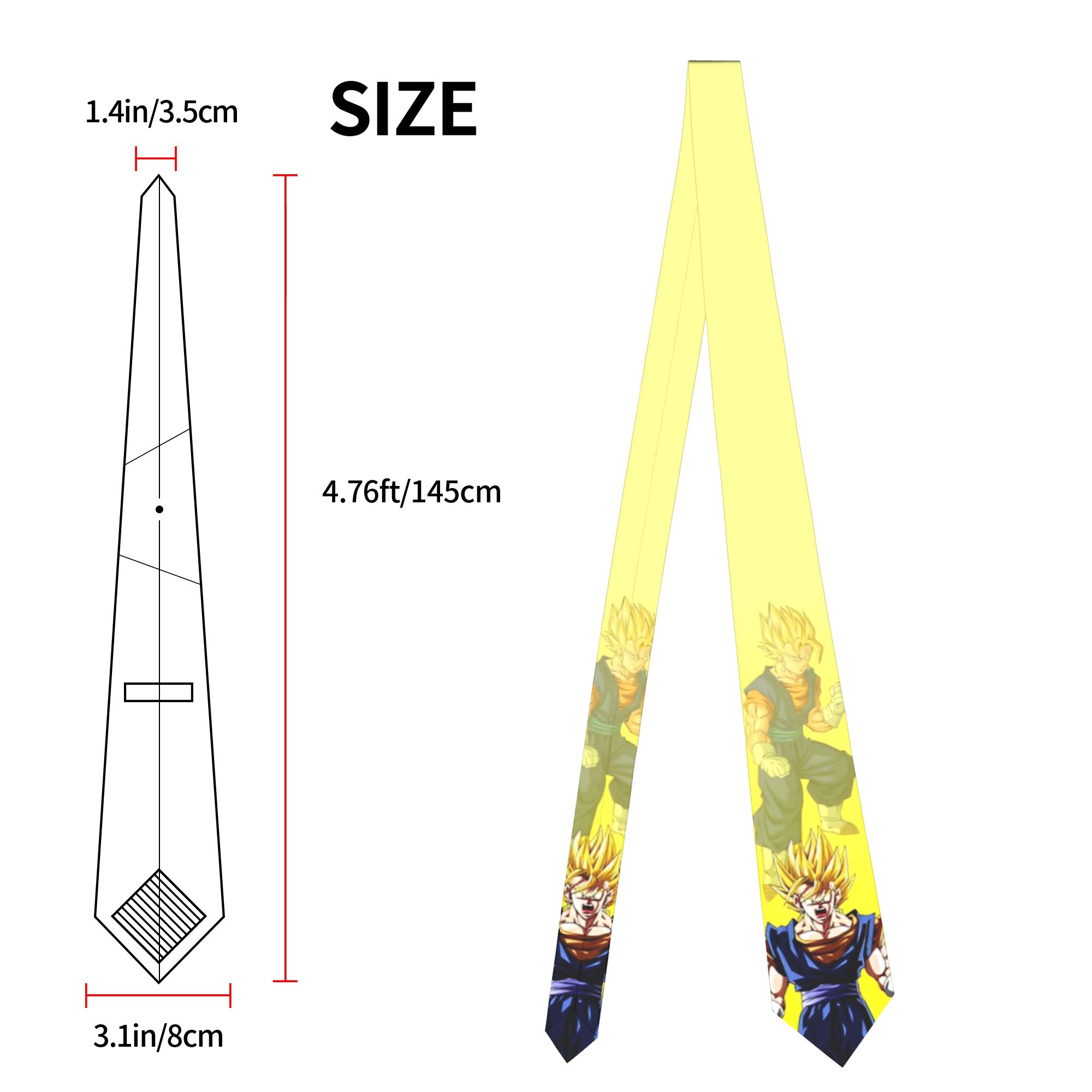 DBZ Z Karakter Desenli Kravatl - Men Accessories For Wedding incelemesi ve fiyatı