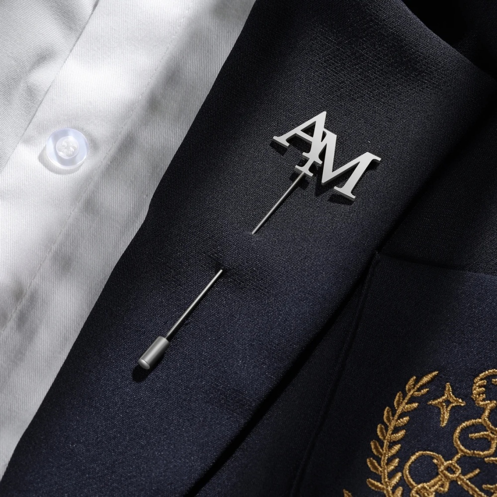 Özel Baş Harfleri Broş Erkekle - Men Accessories Brooch incelemesi ve fiyatı