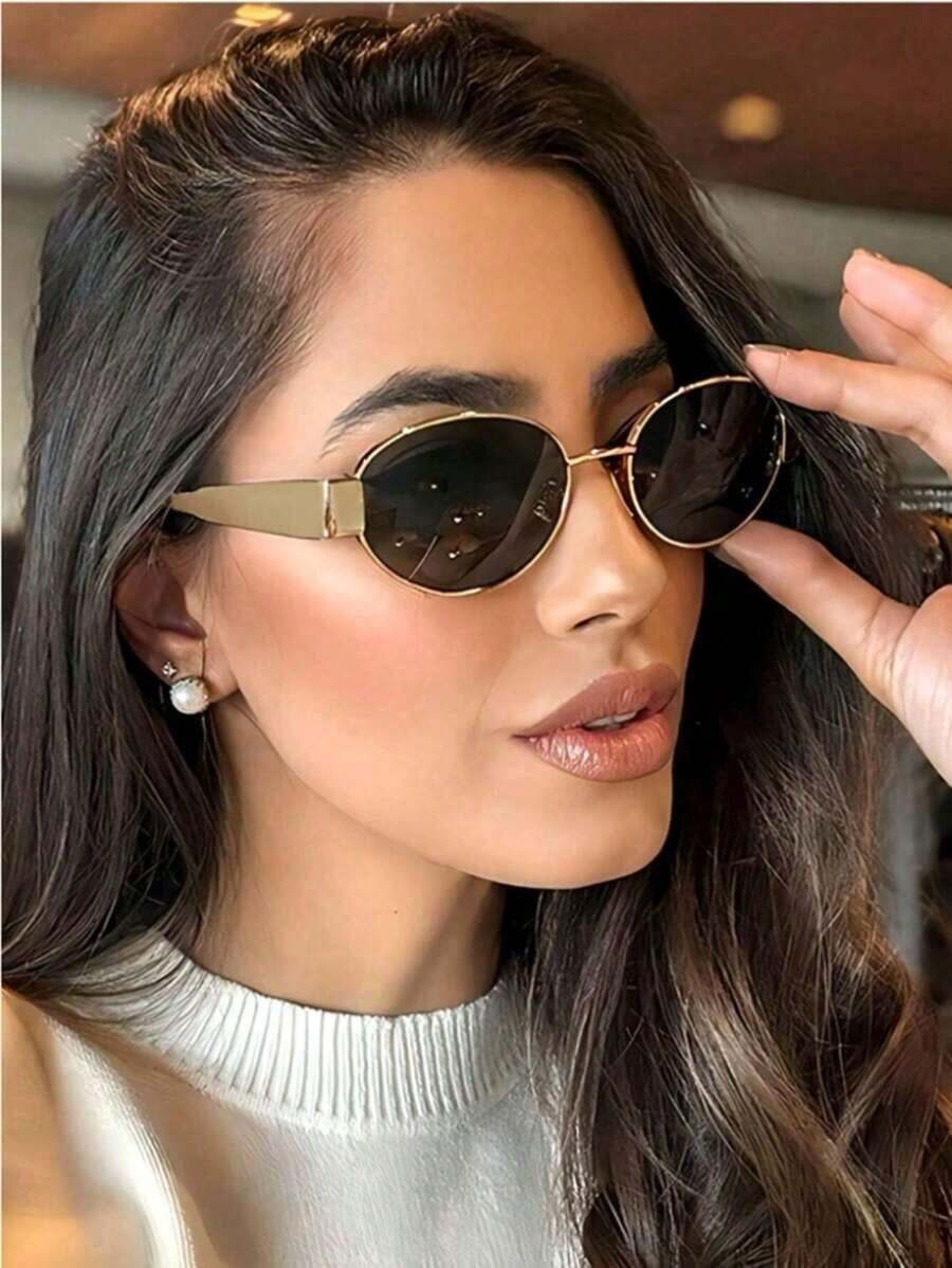 Yeni Retro Lüks Metal Oval Küç - Sunglasses Polarized Men incelemesi ve fiyatı